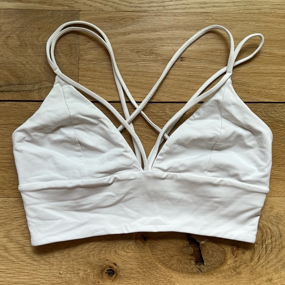Lululemon White Sports Bra - Picture 3 of 4